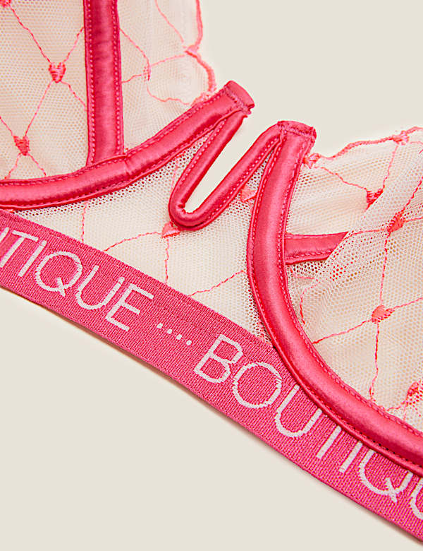 Lucia Heart Embroidery Full Cup Bra