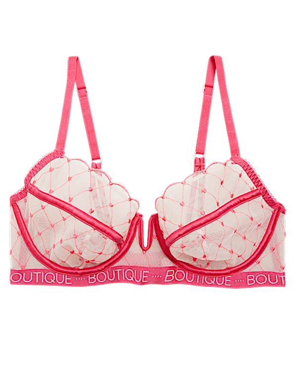 Lucia Heart Embroidery Full Cup Bra