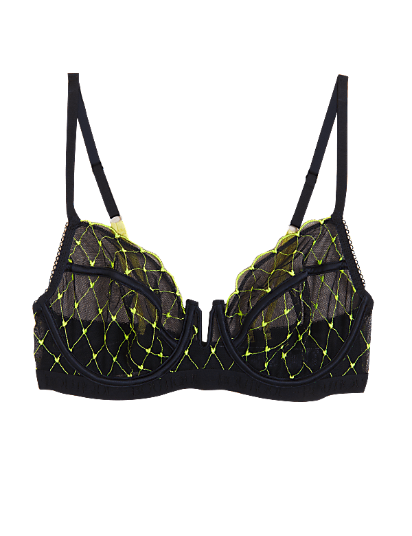 Lucia Heart Embroidery Full Cup Bra