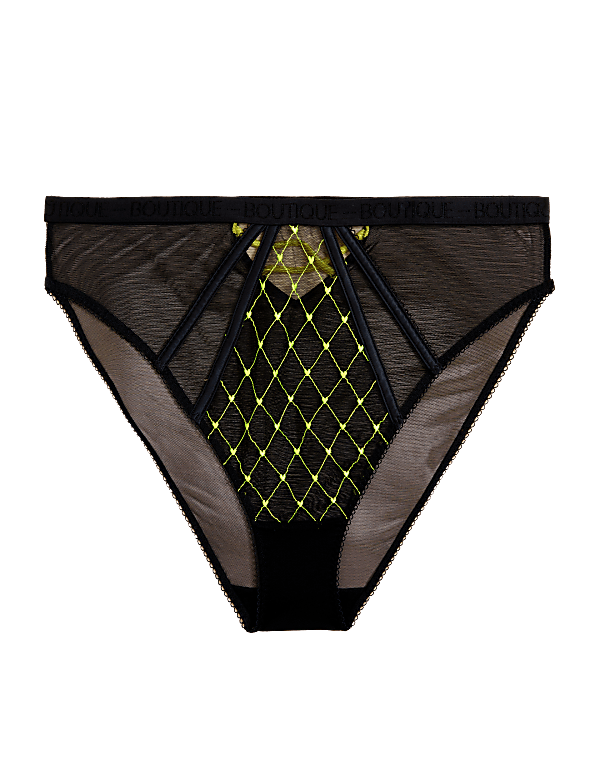 Lucia Heart Embroidery High Leg Knickers