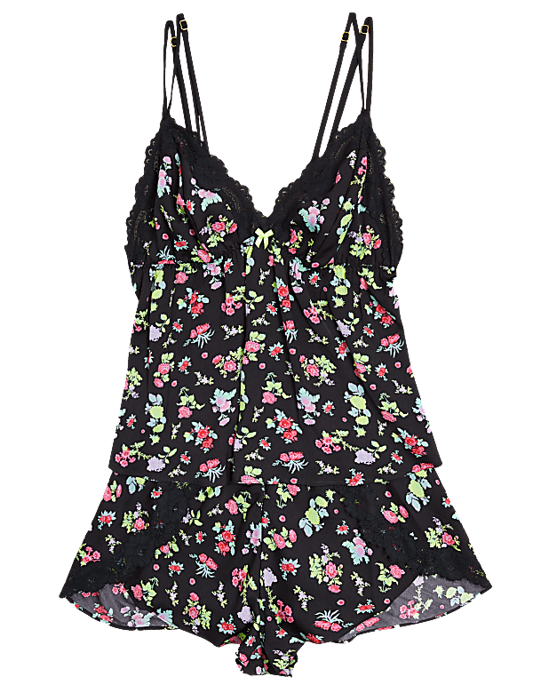 Emilia Satin Floral Cami Set