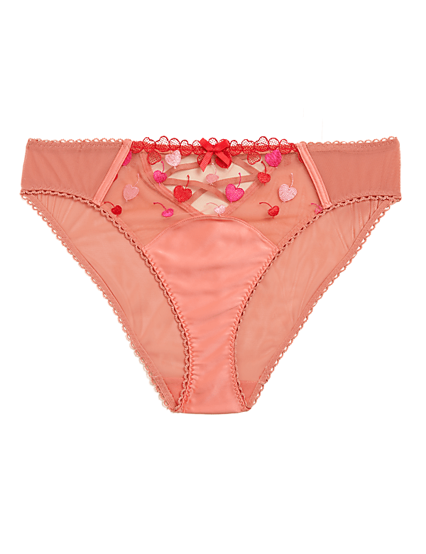 Christelle Embroidered High Leg Knickers