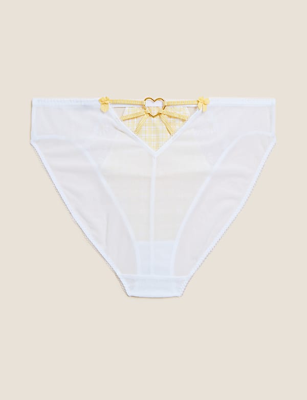 Delphy Gingham High Leg Knickers