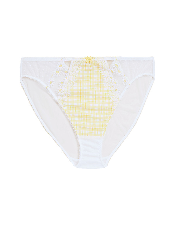 Delphy Gingham High Leg Knickers