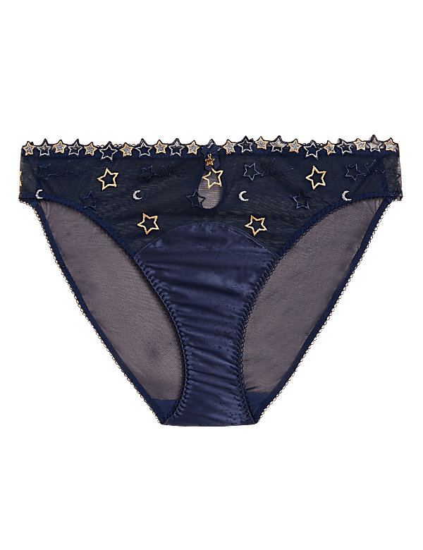 Astrid Embroidery High Leg Knickers