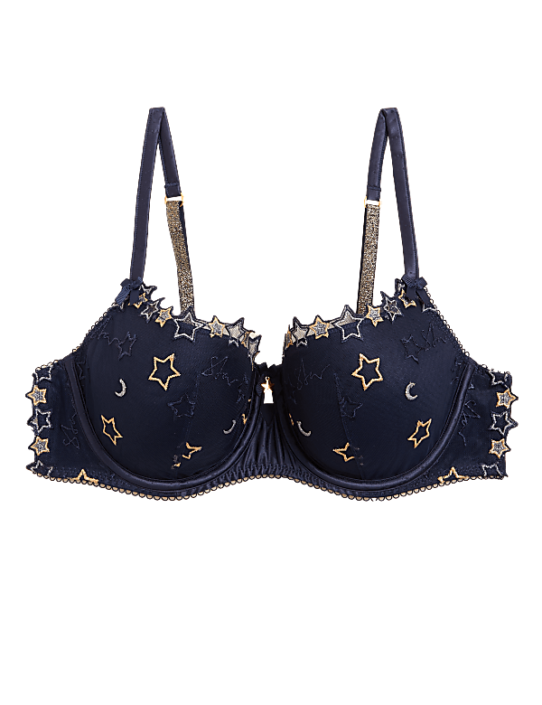 Astrid Embroidery Wired Balcony Bra A-E