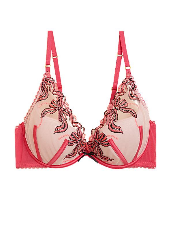 Mira Embroidery Wired Plunge Bra