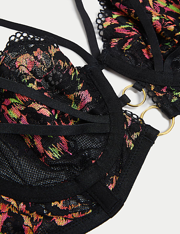 Vera Lace Wired Longline Balcony Bra (A-E)