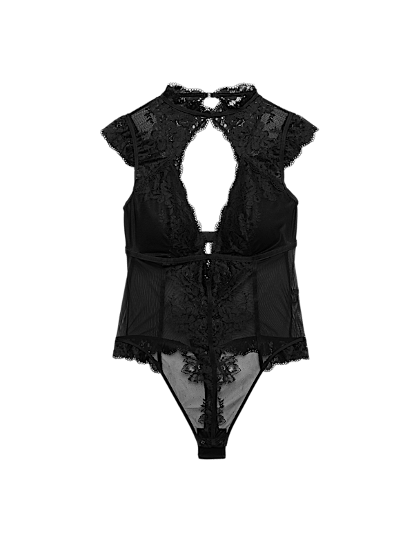 Vera Lace & Mesh Cap Sleeve Body