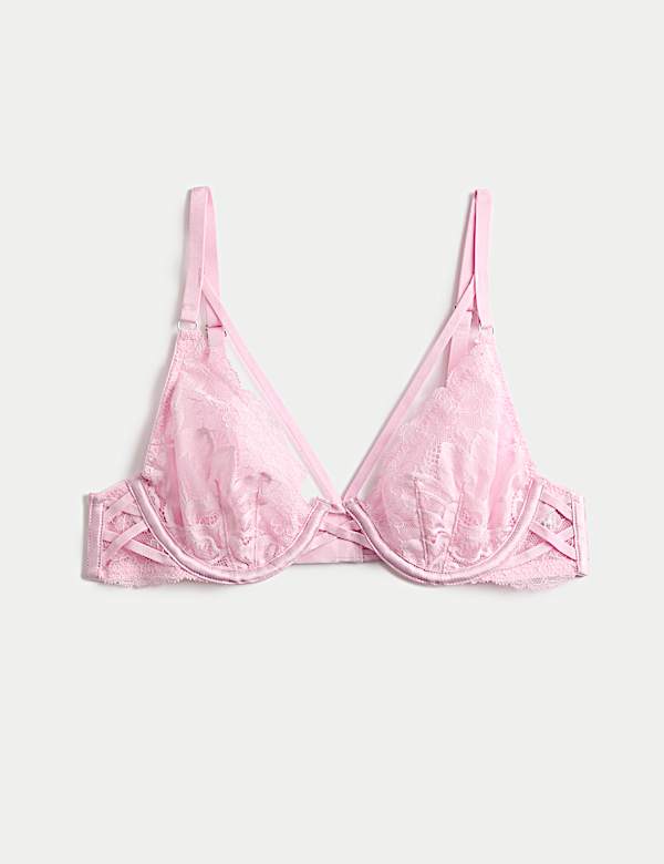 Lindy Lace Wired Plunge Bra A-E - BN