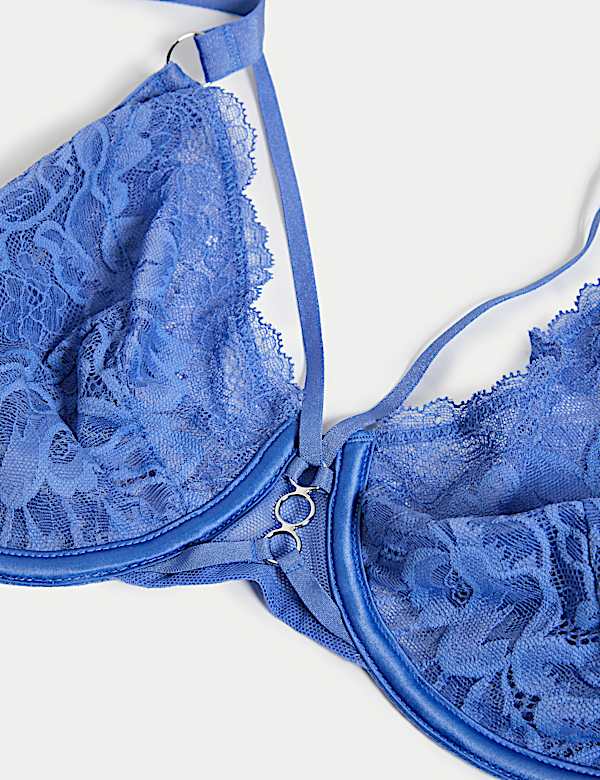 Lindy Lace Wired Plunge Bra (F-H) - CA