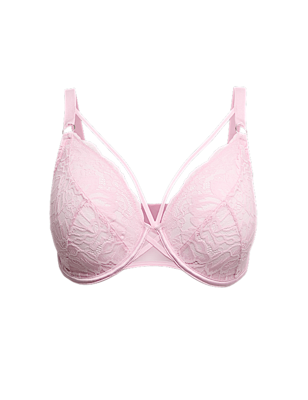 Lindy Lace Wired Plunge Bra (F-H)