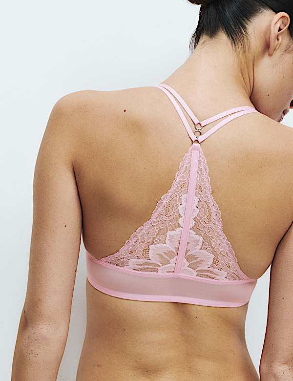 Lindy Lace Wired Push-Up Plunge Bra (A-E) - HU