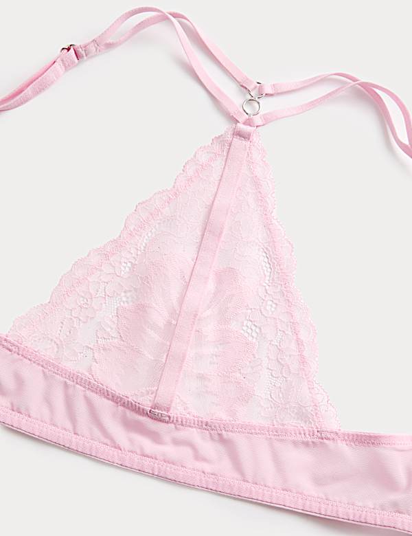 Lindy Lace Wired Push-Up Plunge Bra (A-E)