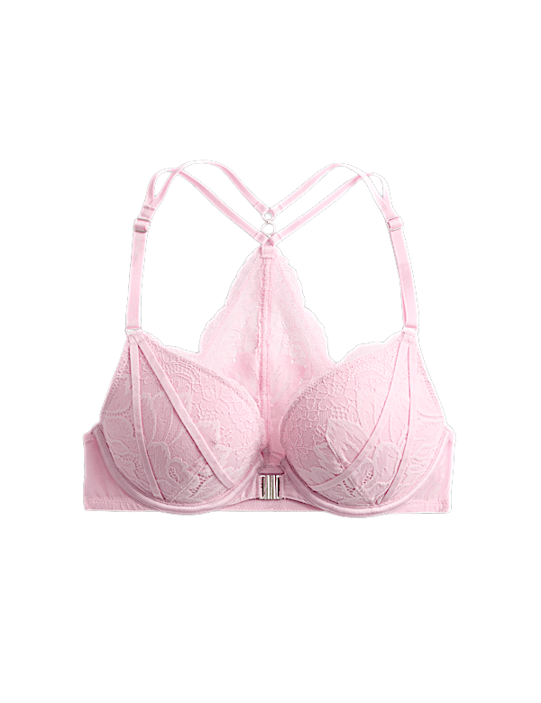 Lindy Lace Wired Push-Up Plunge Bra (A-E)