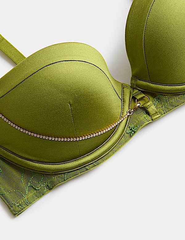 Freya Embroidered Wired Push Up Balcony Bra (A-E)