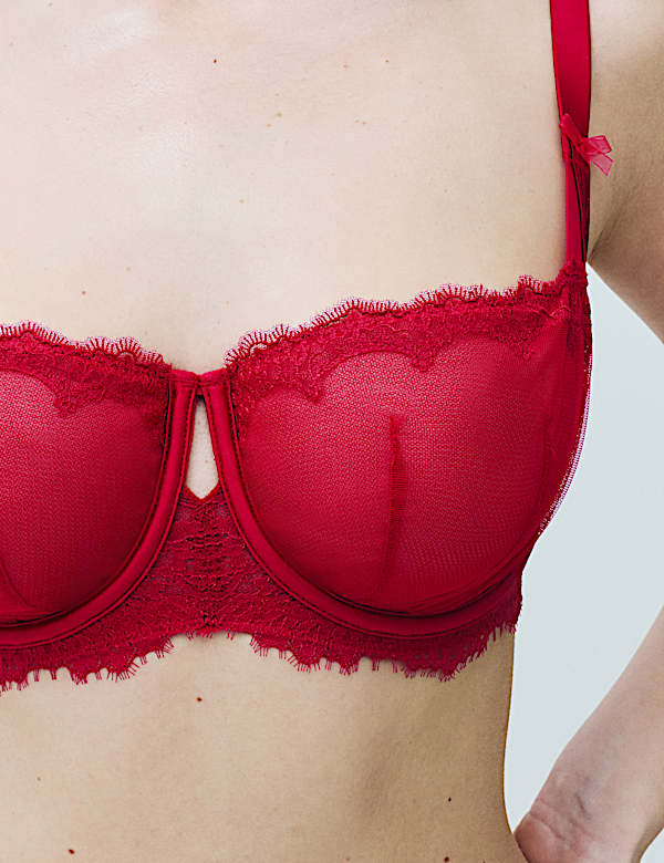 Magda balconette-bh met beugel en borduursel (F-H) - NL