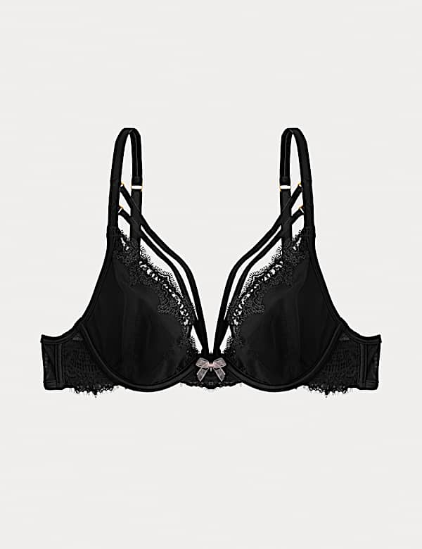Magda Embroidery Wired Plunge Bra A-E - SE