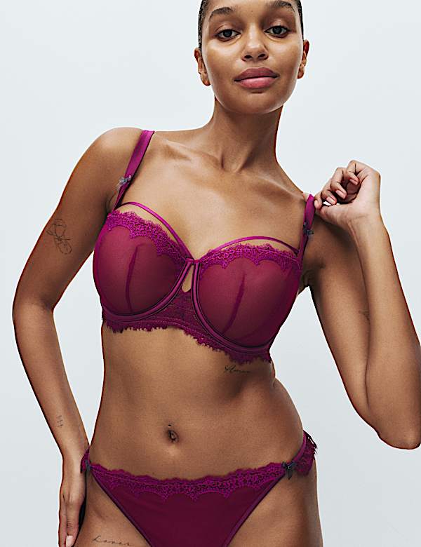 Magda Balconette-Bügel-BH mit Stickerei (F+) - AT