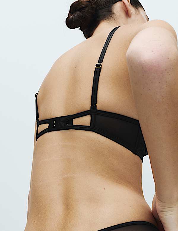 Arianna Embroidery Wired Longline Plunge Bra (A-E) - JO