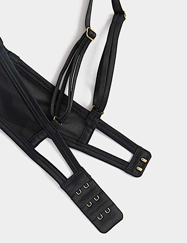 Arianna Embroidery Wired Longline Plunge Bra (A-E)