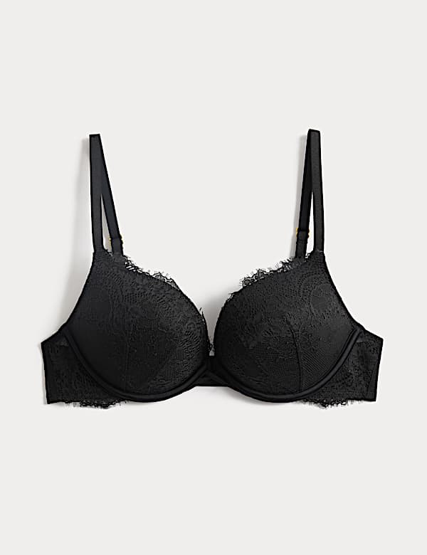 Lace Double Boost Push-Up Plunge Bra (A-D) - IL