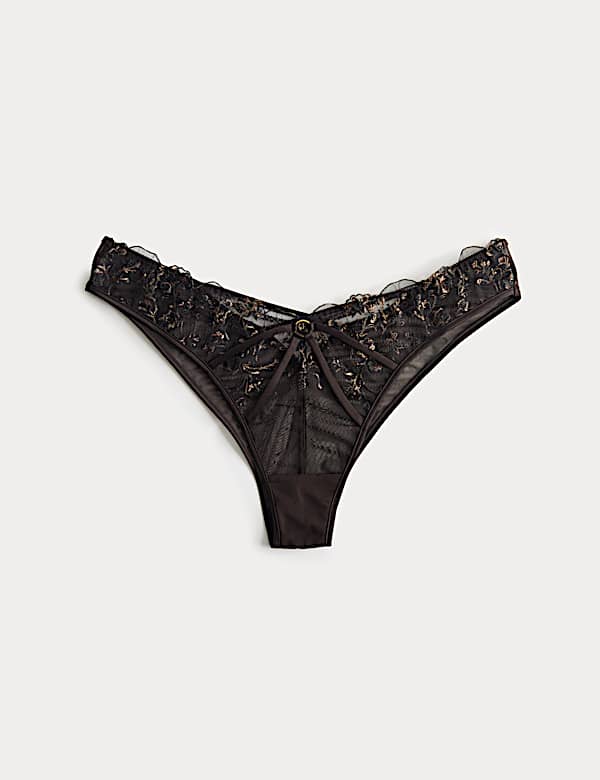 Mia Leopard Embroidery Miami Knickers - BG