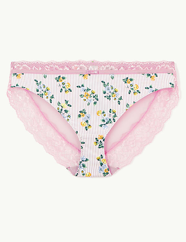 Floral Print High Leg Knickers