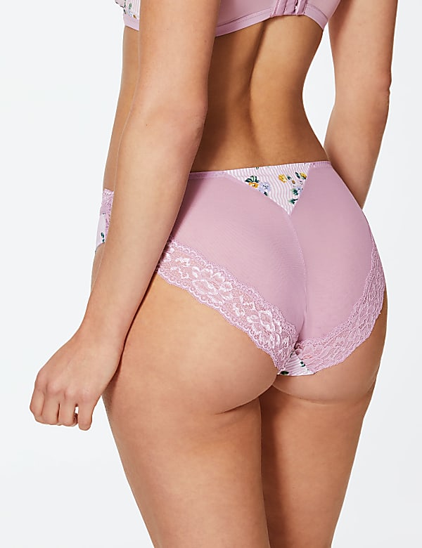 Floral Print High Leg Knickers