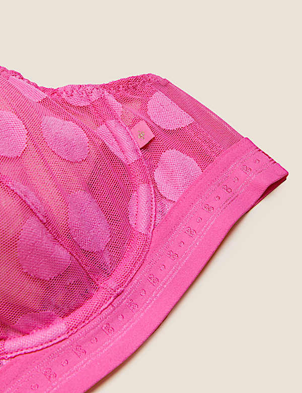 Kira Spot Mesh Plunge Bra A-G