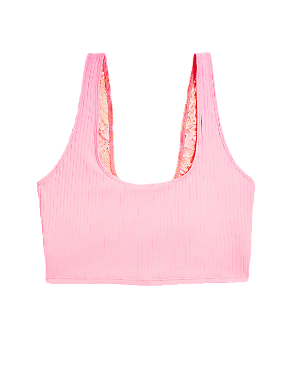 Meia Rib Lace Crop Top