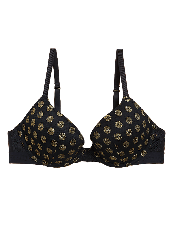 Sparkle Spot Wired Plunge Bra A-E