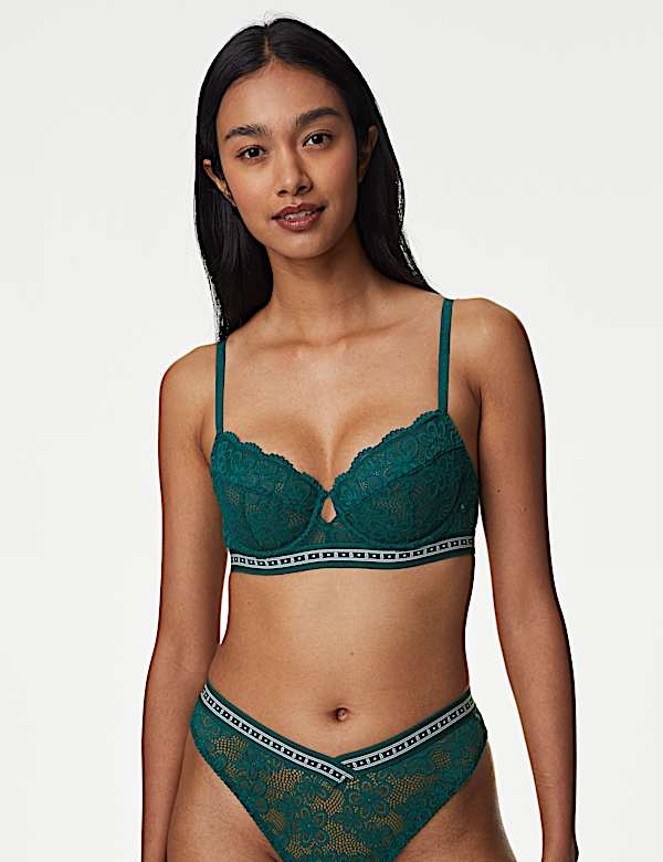 Cleo Lace Wired Balcony Bra A-G