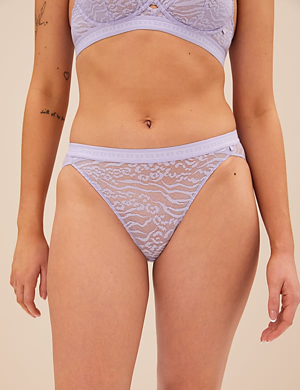 Gisella Mesh High Leg Knickers