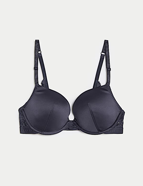 Ines Satin Wired Push-Up Bra A-E - ES