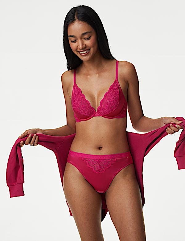 Ines Satin High Leg Knickers