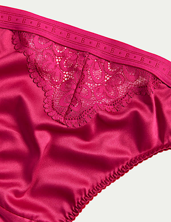Ines Satin High Leg Knickers