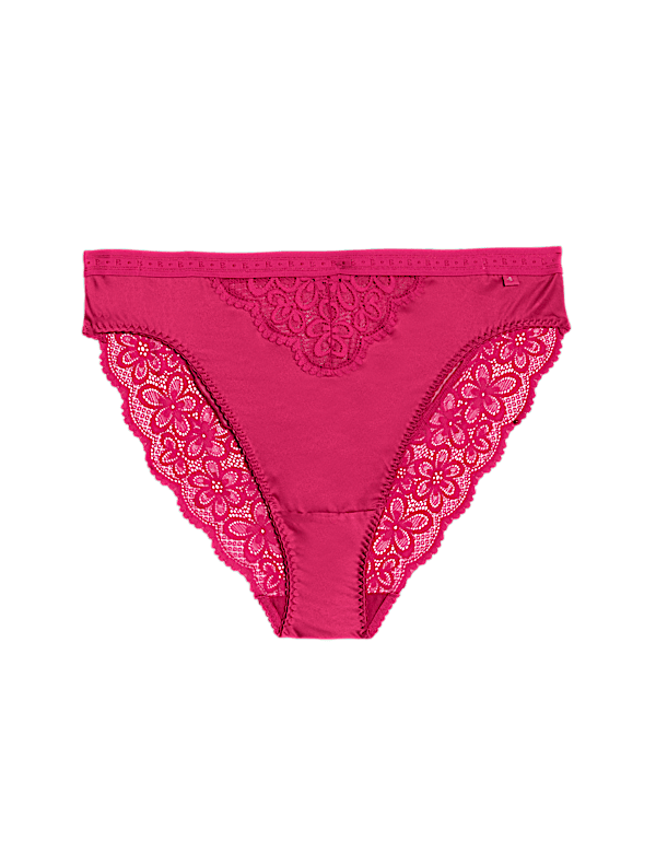 Ines Satin High Leg Knickers
