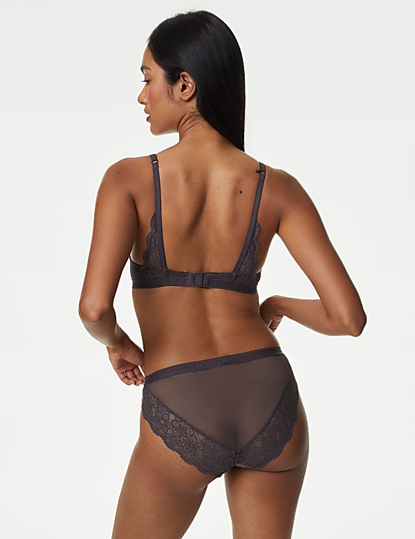 Ines Satin High Leg Knickers