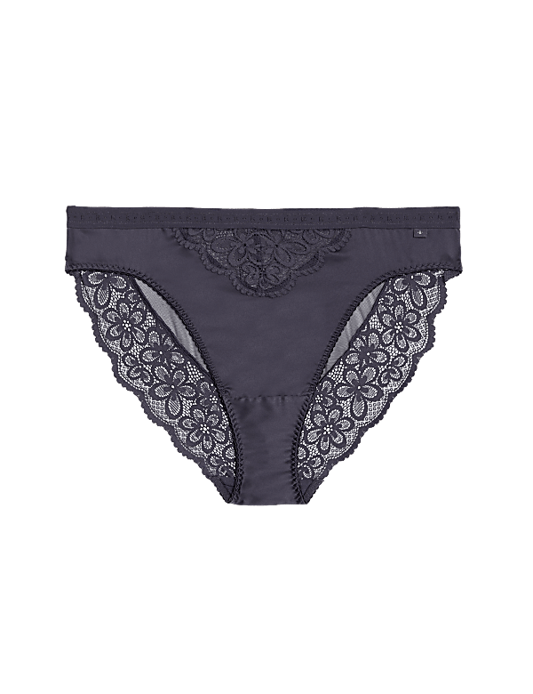 Ines Satin High Leg Knickers