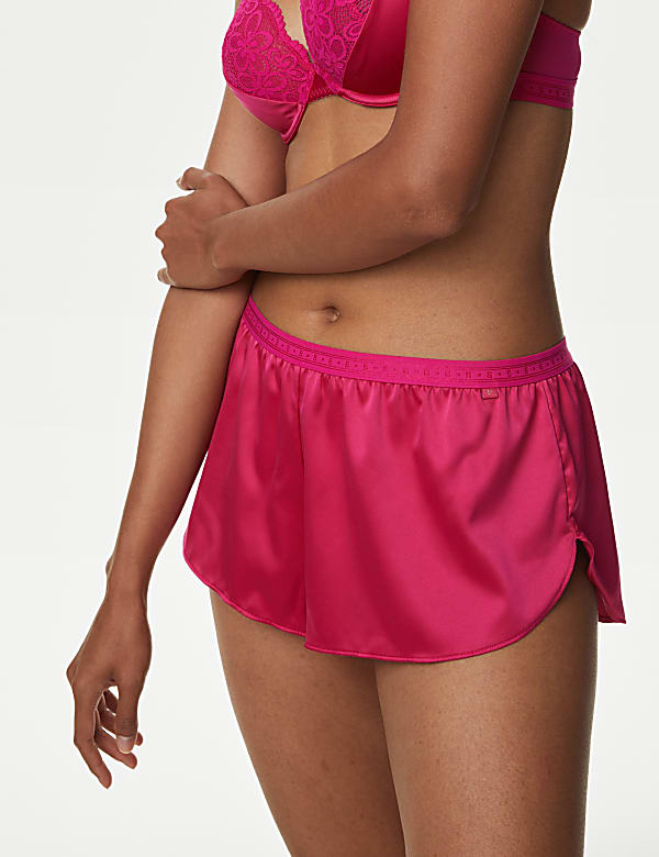 Ines Satin Low Rise French Knickers