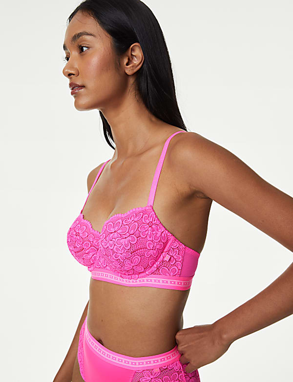 Cleo Lace Wired Balcony Bra A-G
