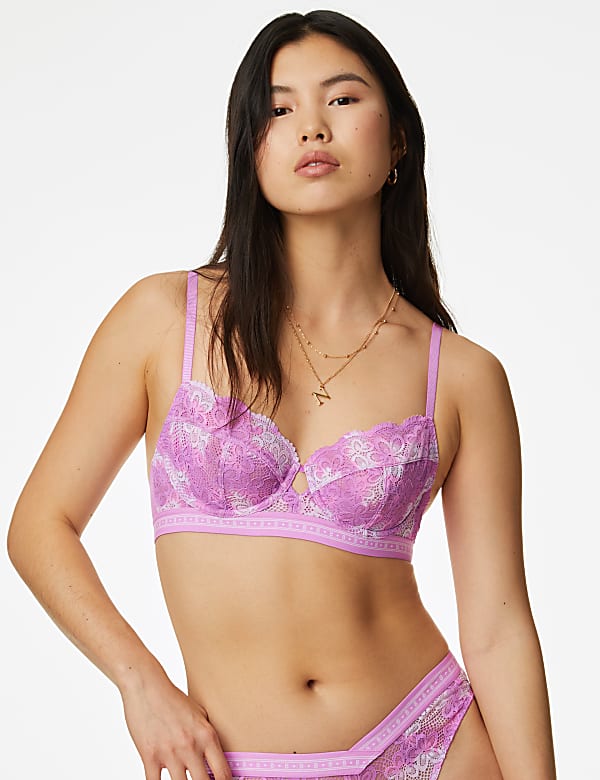 Cleo Lace Wired Balcony Bra (A-G) - LU