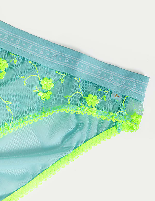 Emilia Embroidered High Leg Knickers
