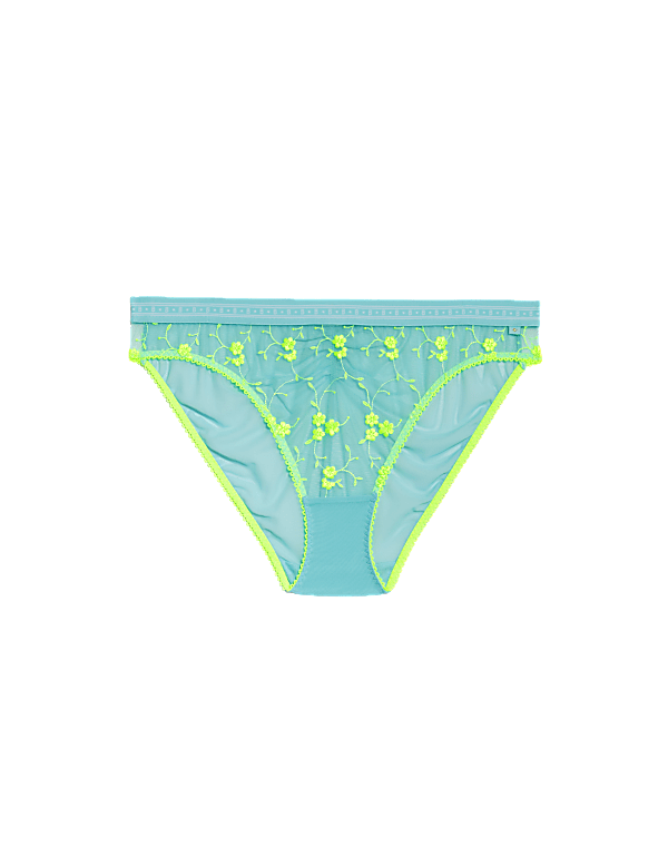 Emilia Embroidered High Leg Knickers