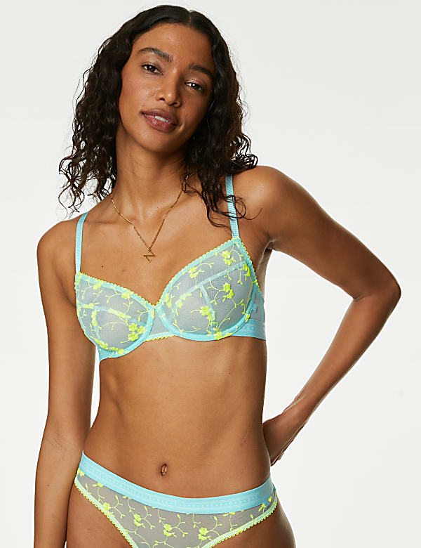 Emilia Embroidered Wired Balcony Bra