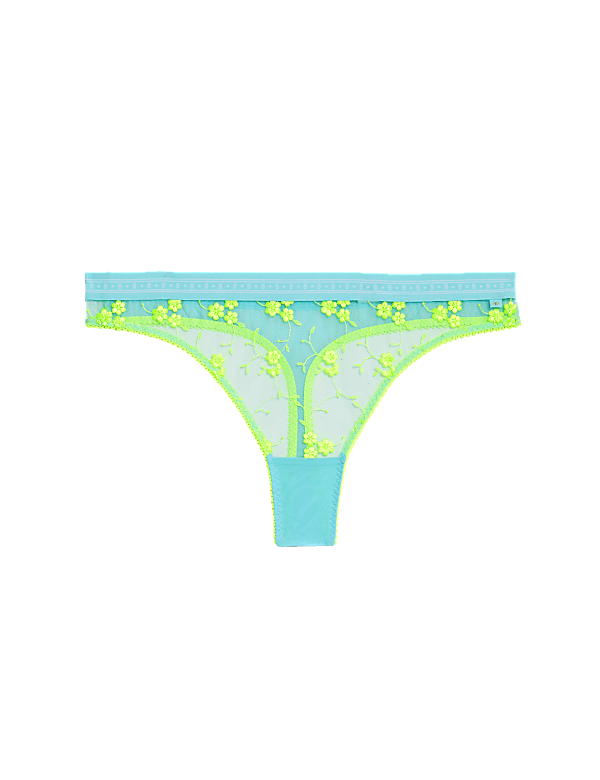 Emilia Embroidered Thong