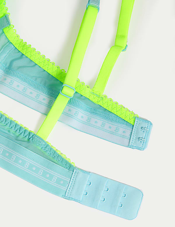 Emilia Embroidered Wired Plunge Bra