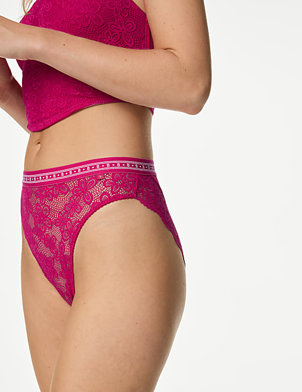 2pk Cleo High Waisted High Leg Knickers - BN