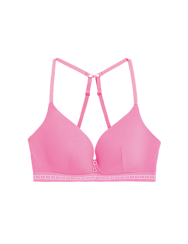 Ebba Ribbed Non Wired Plunge Bra A-E